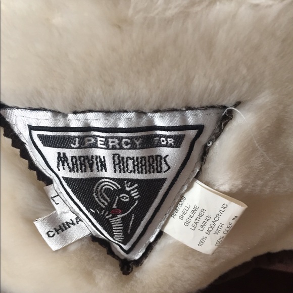 VINTAGE leather suede jacket with fur lining - Picture 2 of 5